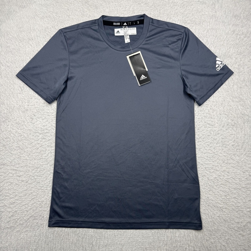 NWT Adidas ClimaTech Aeroready Short Sleeve Athletic T-Shirt Gray Men's Size S